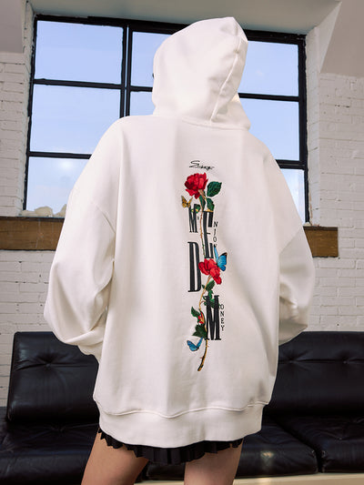 MEDM Rose Interspersed Logo Hoodie | Face 3 Face