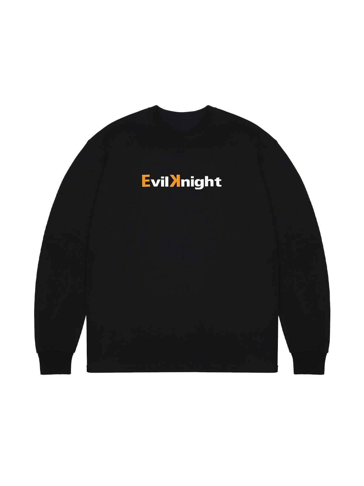 EVILKNIGHT(EK) Basic Logo Long Sleeve Tee | Face 3 Face