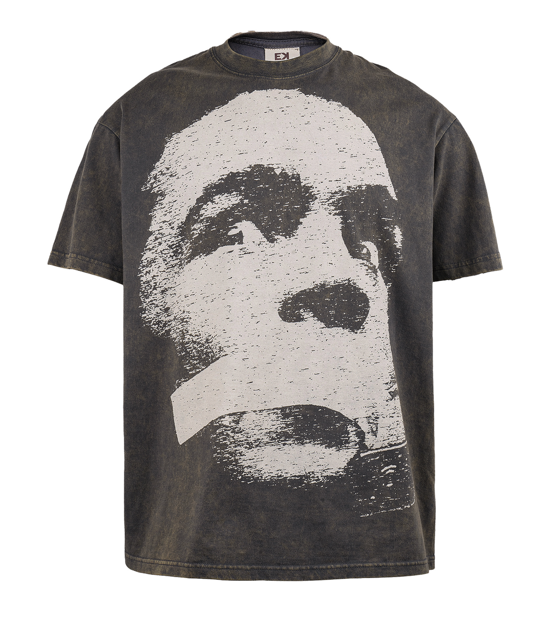 EVILKNIGHT(EK) Portrait Printed Washed Tee