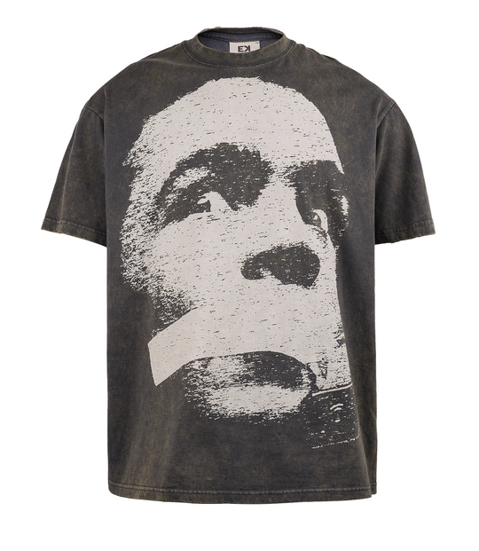EVILKNIGHT(EK) Portrait Printed Washed Tee