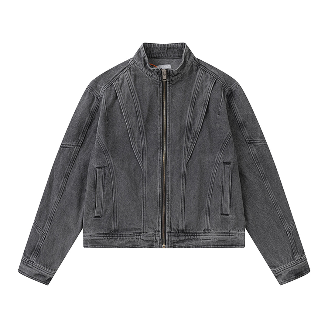 F3F Select Patchwork Washed Denim Short Jacket | Face 3 Face