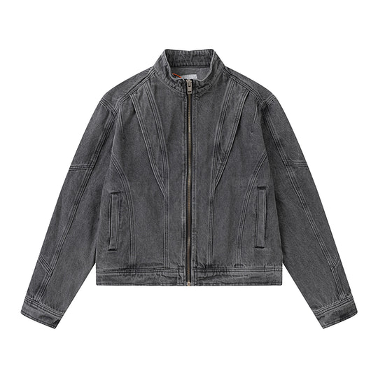 F3F Select Patchwork Washed Denim Short Jacket | Face 3 Face