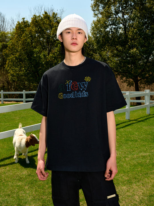 AFGK Neon Stars Hot Diamond Ring Logo Tee