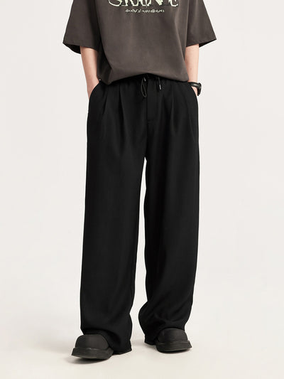 F3F Select Wide Leg Tuck Casual Suit Pants