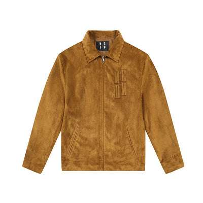 MEDM Suede Patch Embroidered Rider Jacket | Face 3 Face