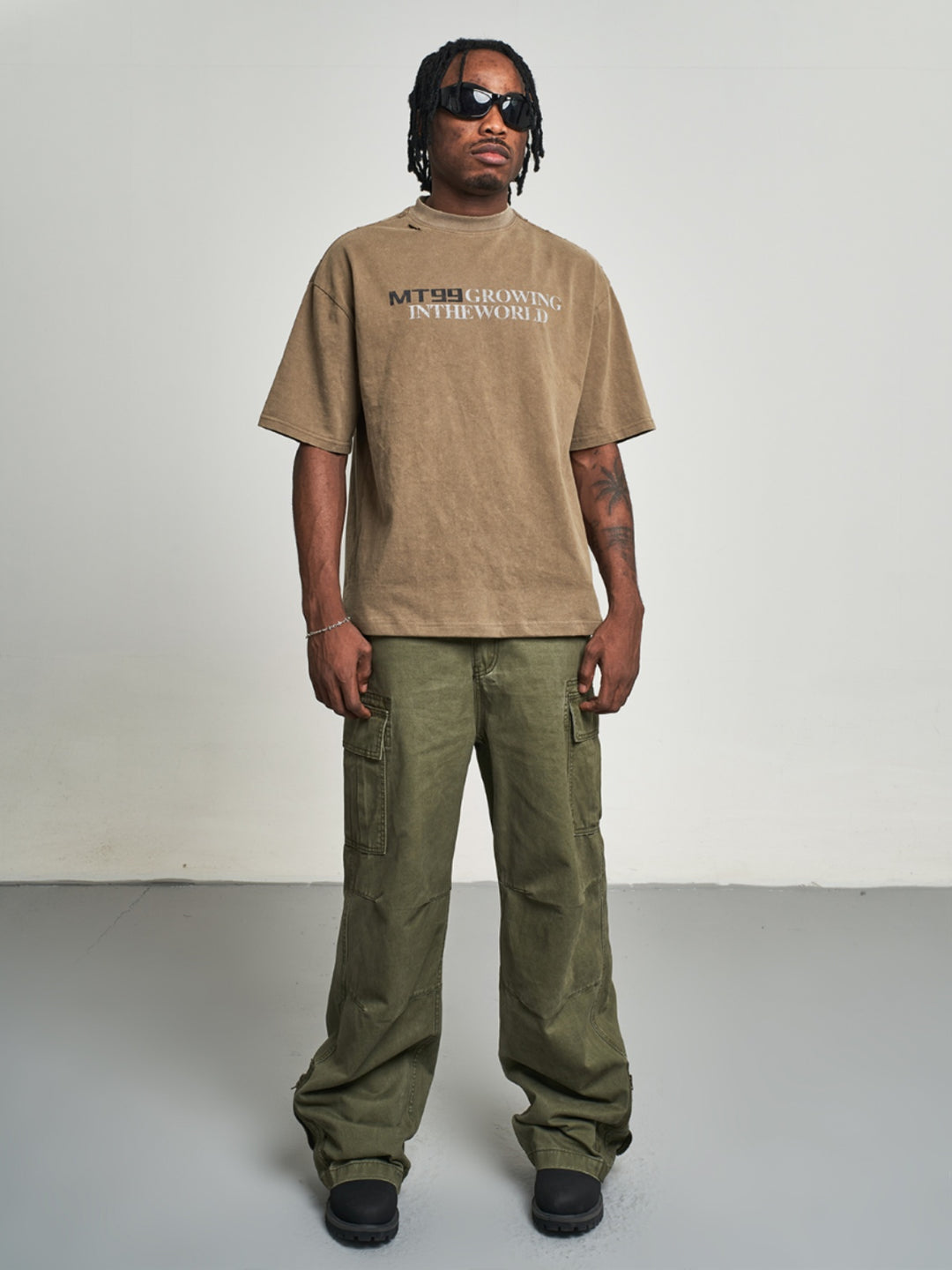 F3F Select 99 Numbering Print Washed Tee | Face 3 Face