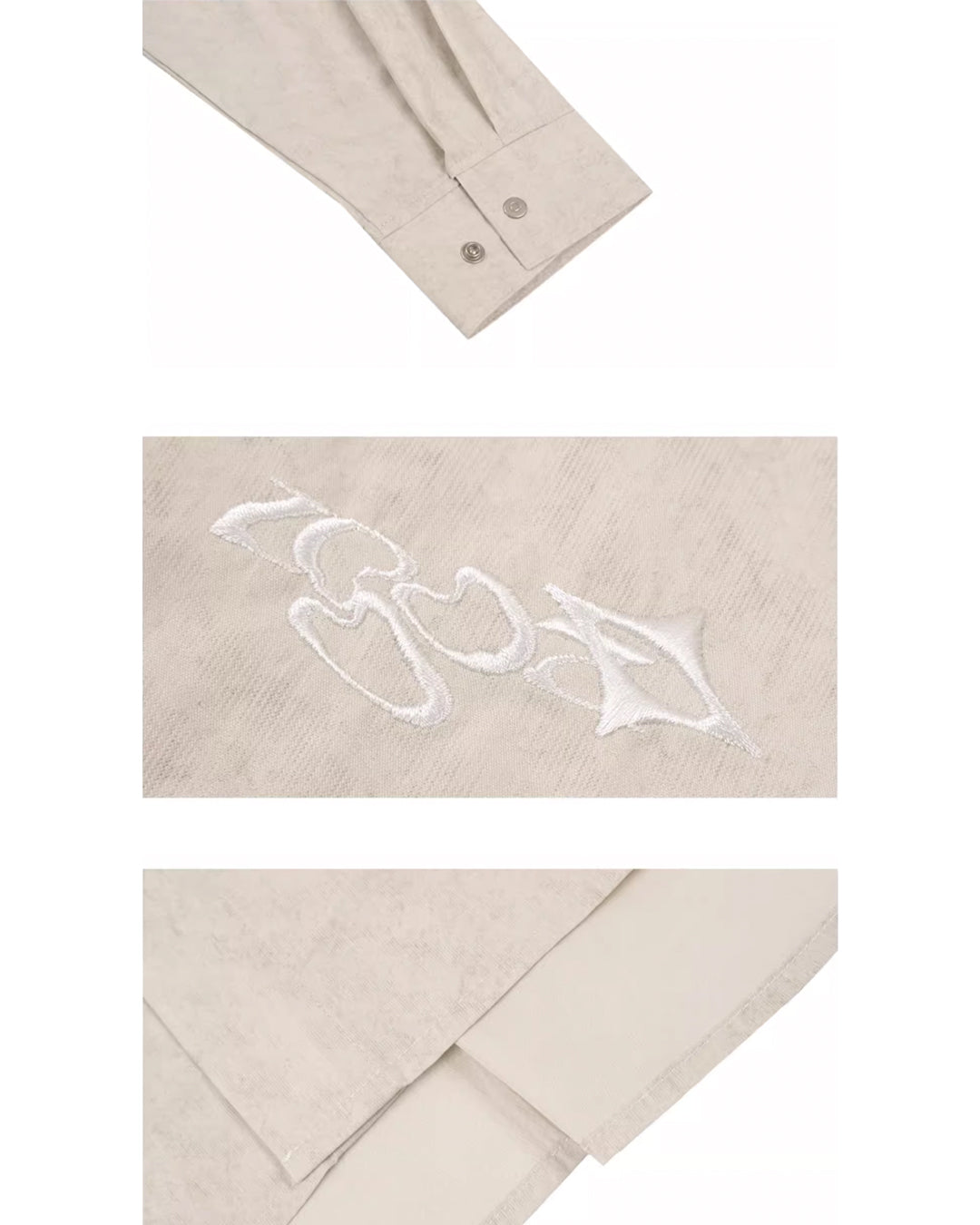 1807 Faded Patchwork Long Sleeve Shirt | Face 3 Face