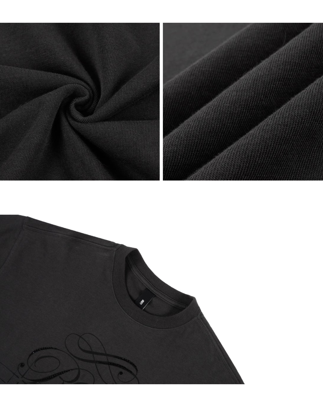 1807 Dice Flower Rhinestone Tee | Face 3 Face