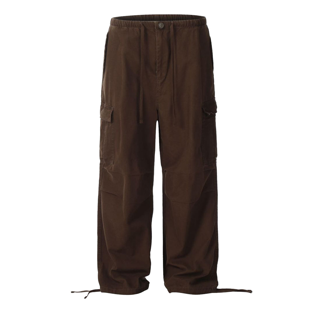 F3F Select Drawstring Large Pockets Baggy Cargo Pants | Face 3 Face