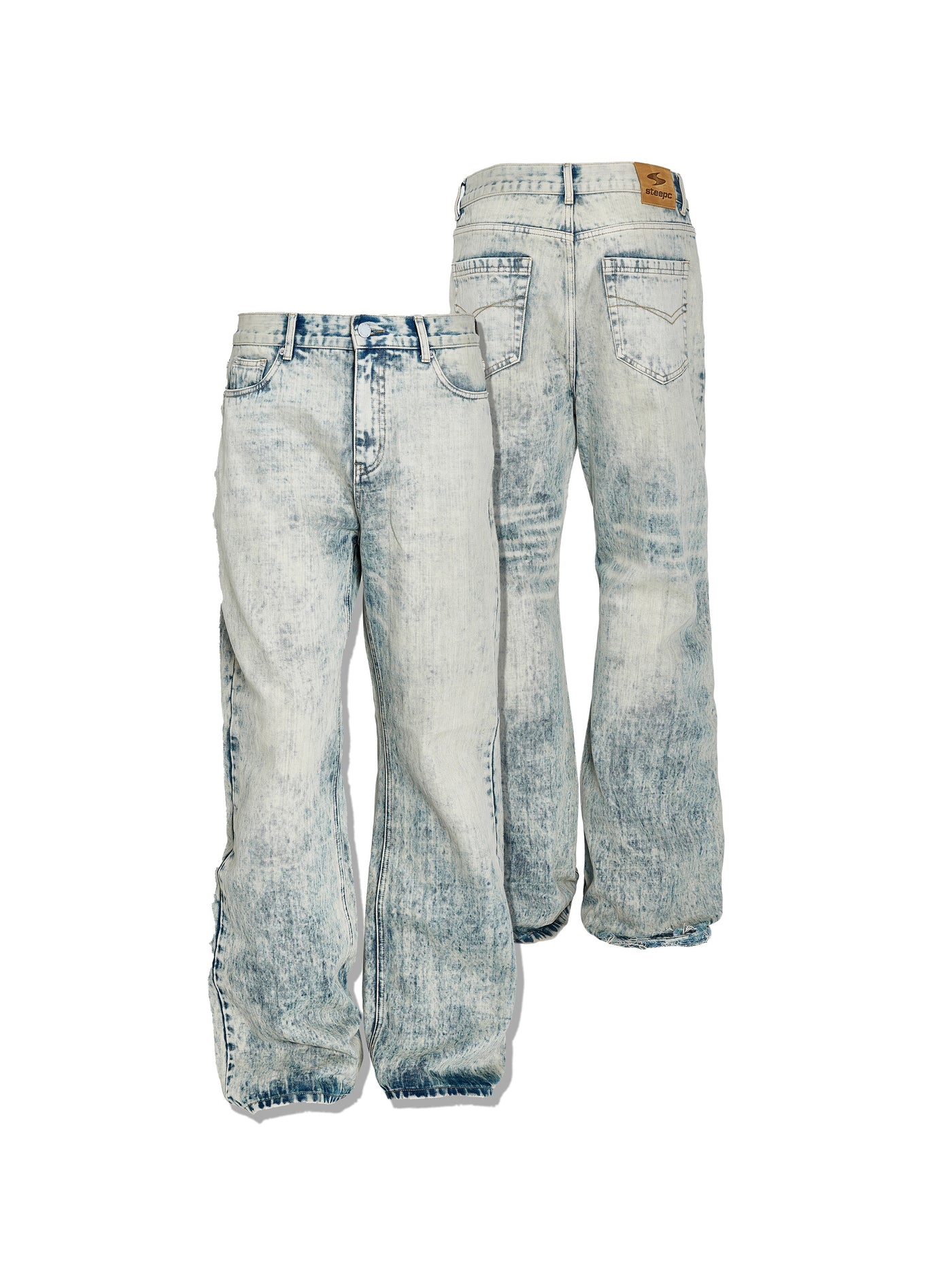 STEEPC Vintage Washed Blue Bootcut Jeans | Face 3 Face