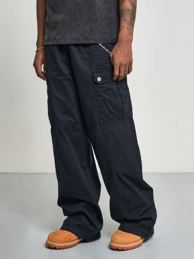 F3F Select Washed Patchwork Cargo Pants | Face 3 Face