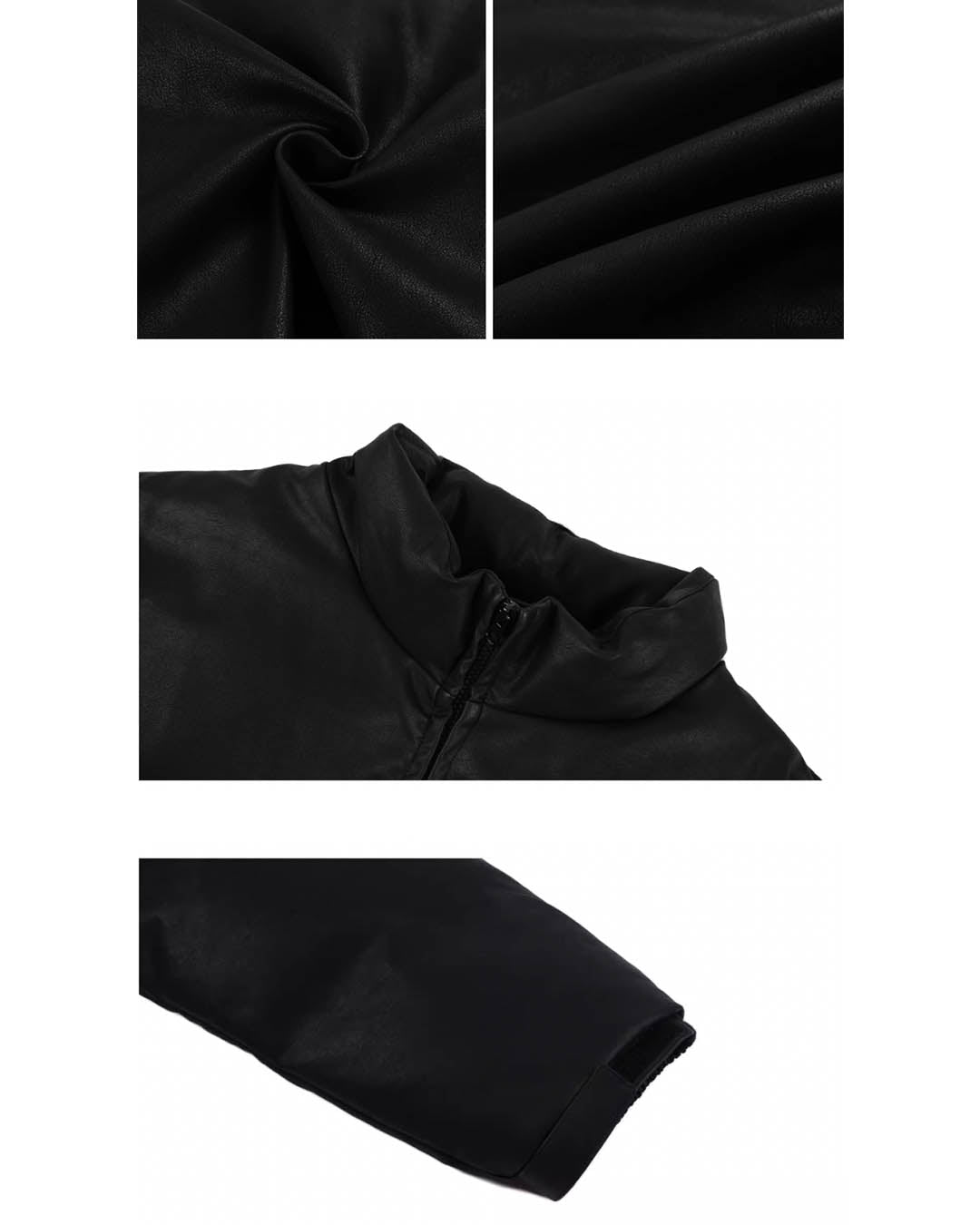 1807 3D Embroidery  Leather Down Jacket | Face 3 Face