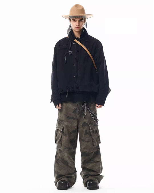 JHYQ Deconstructing Embroidery Thorn Work Jacket | Face 3 Face