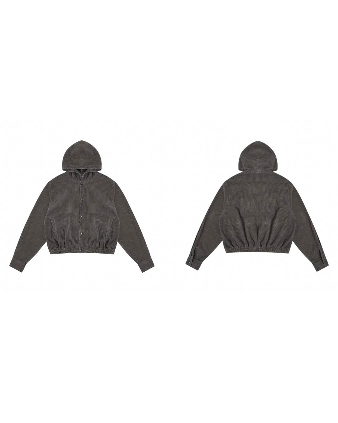 JHYQ Corduroy Hooded Jacket | Face 3 Face