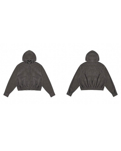 JHYQ Corduroy Hooded Jacket | Face 3 Face