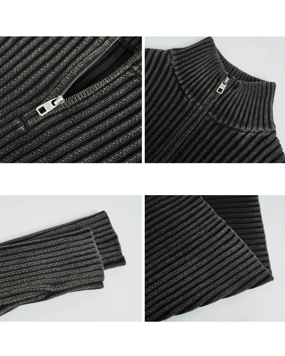 ANTIDOTE High Neck Half Zip Knit Sweater | Face 3 Face