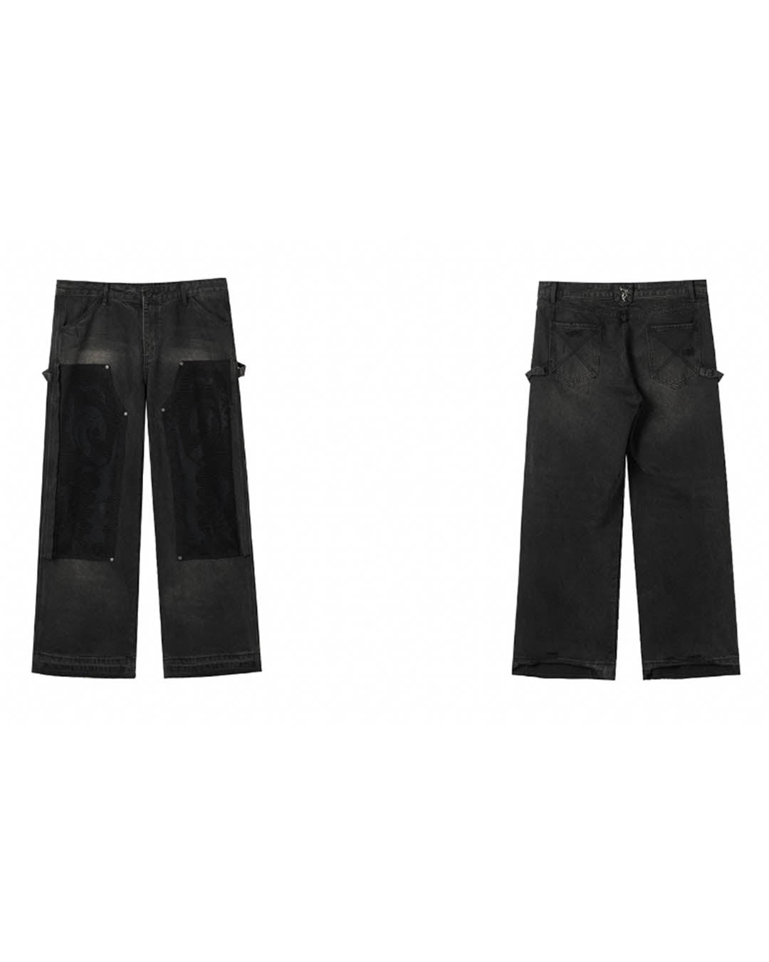 JHYQ Mesh Stitching Double Knee Jeans | Face 3 Face