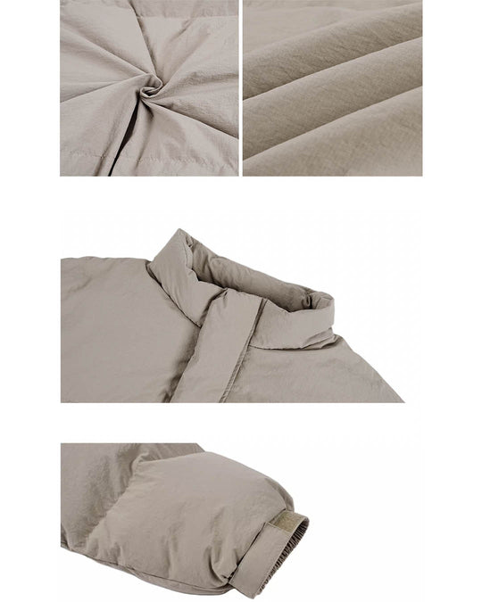 1807 Arrangement Font Embroidered  Down Jacket | Face 3 Face