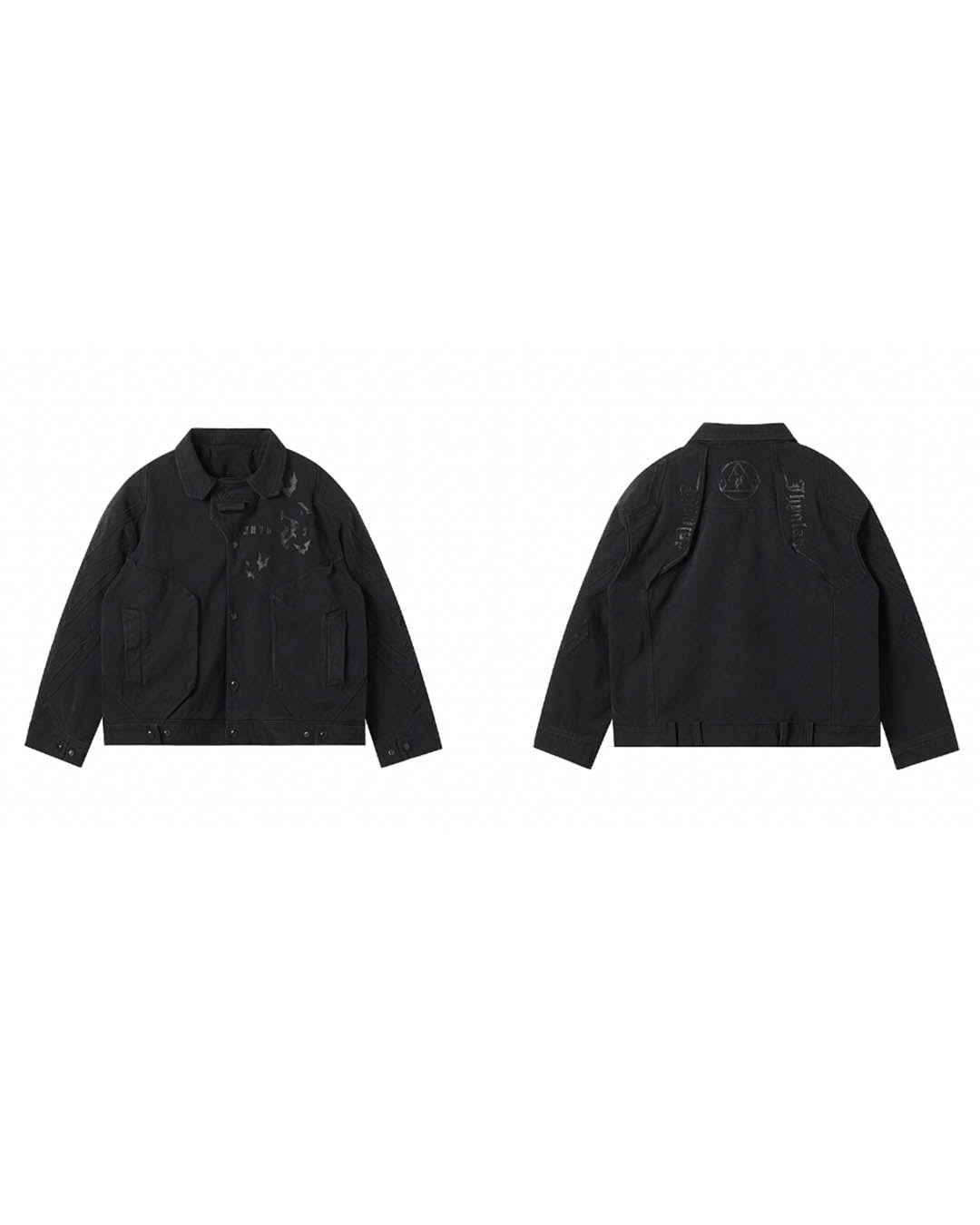 JHYQ Contrast Color Stitching Canvas Work Jacket | Face 3 Face