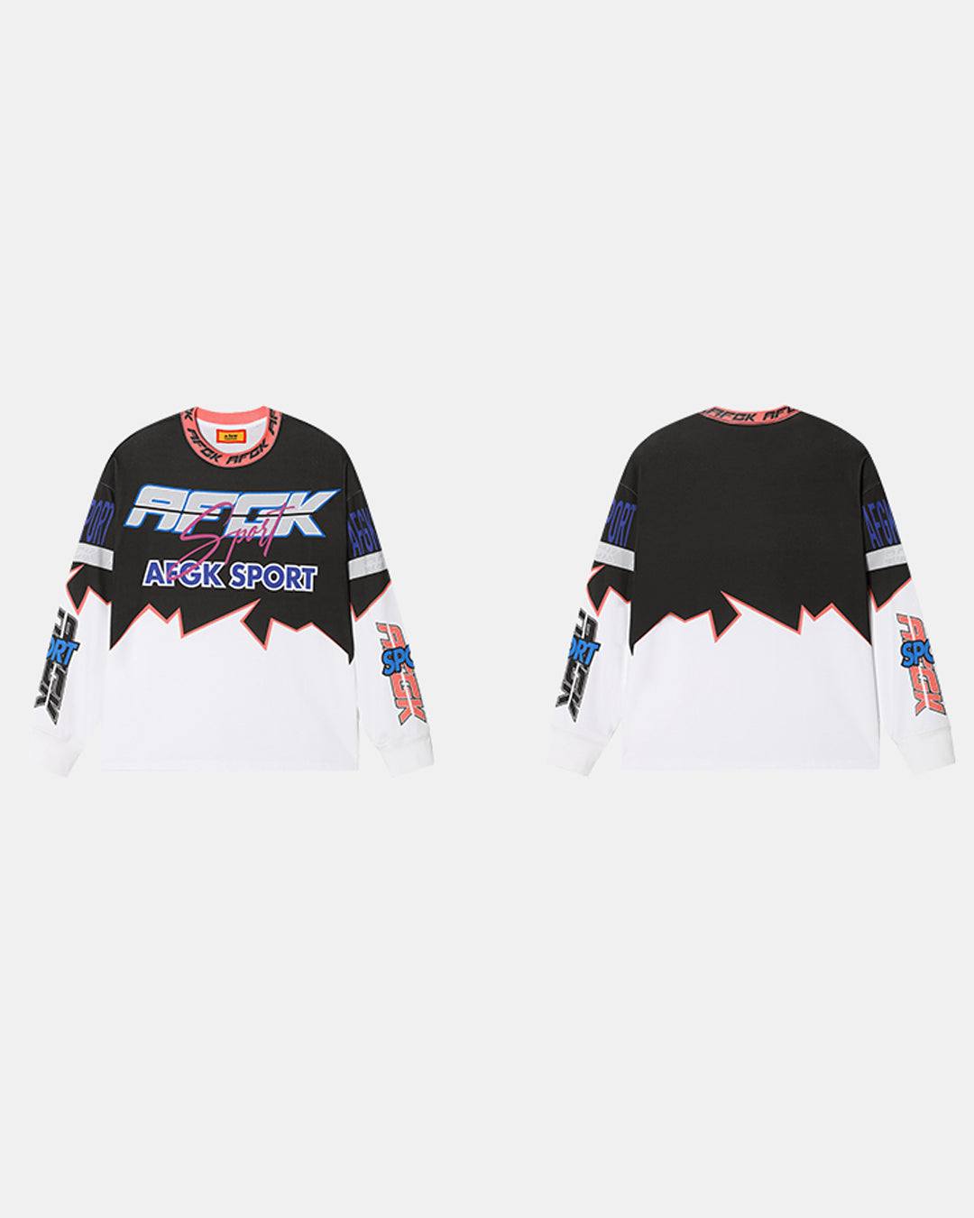 AFGK Color Blocking Motorcycle Suit Long Sleeved Tee | Face 3 Face