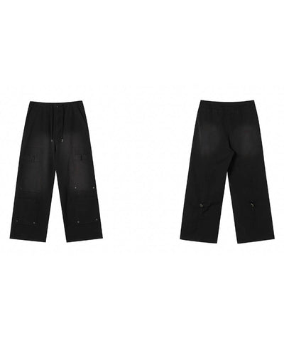 JHYQ Multi Pocket Button Baggy Work Pants | Face 3 Face