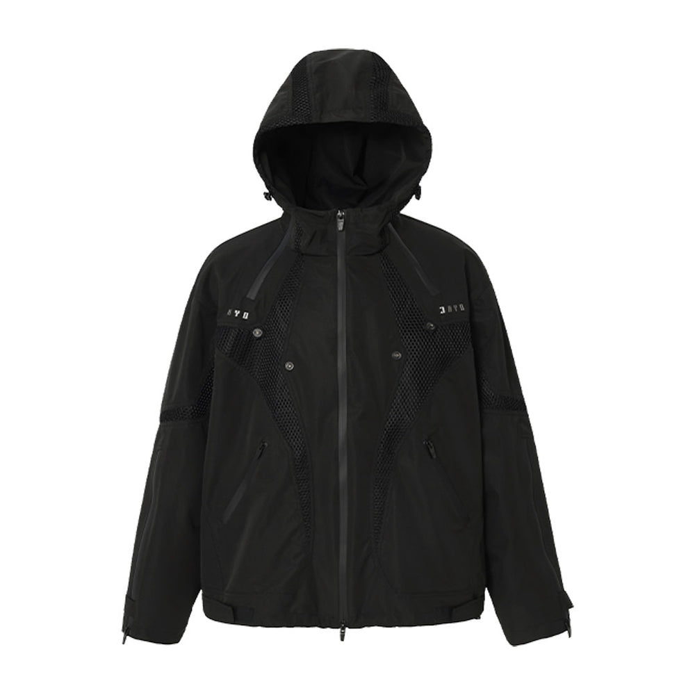 JHYQ Outdoor Hooded Mesh Rushing Jacket