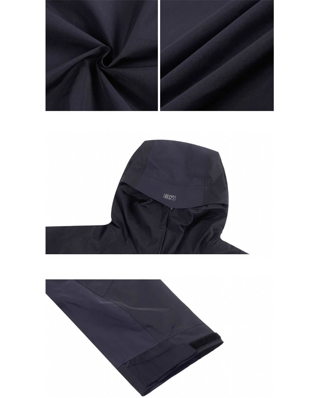 1807 Clock Print Color Blocking Rush Jacket  | Face 3 Face