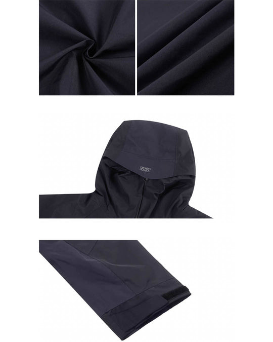 1807 Clock Print Color Blocking Rush Jacket  | Face 3 Face