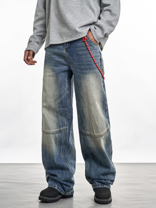 F3F Select Vintage Washed Blue Work Jeans | Face 3 Face