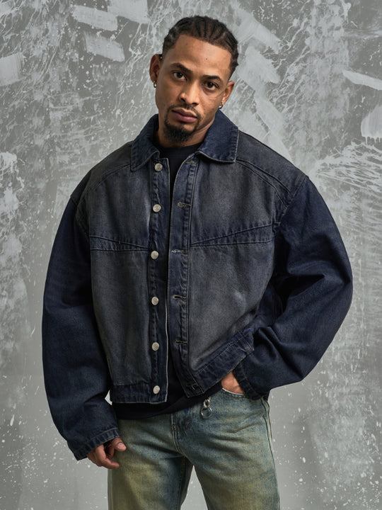 F3F Select Dirty Dye Washed Denim Jacket | Face 3 Face