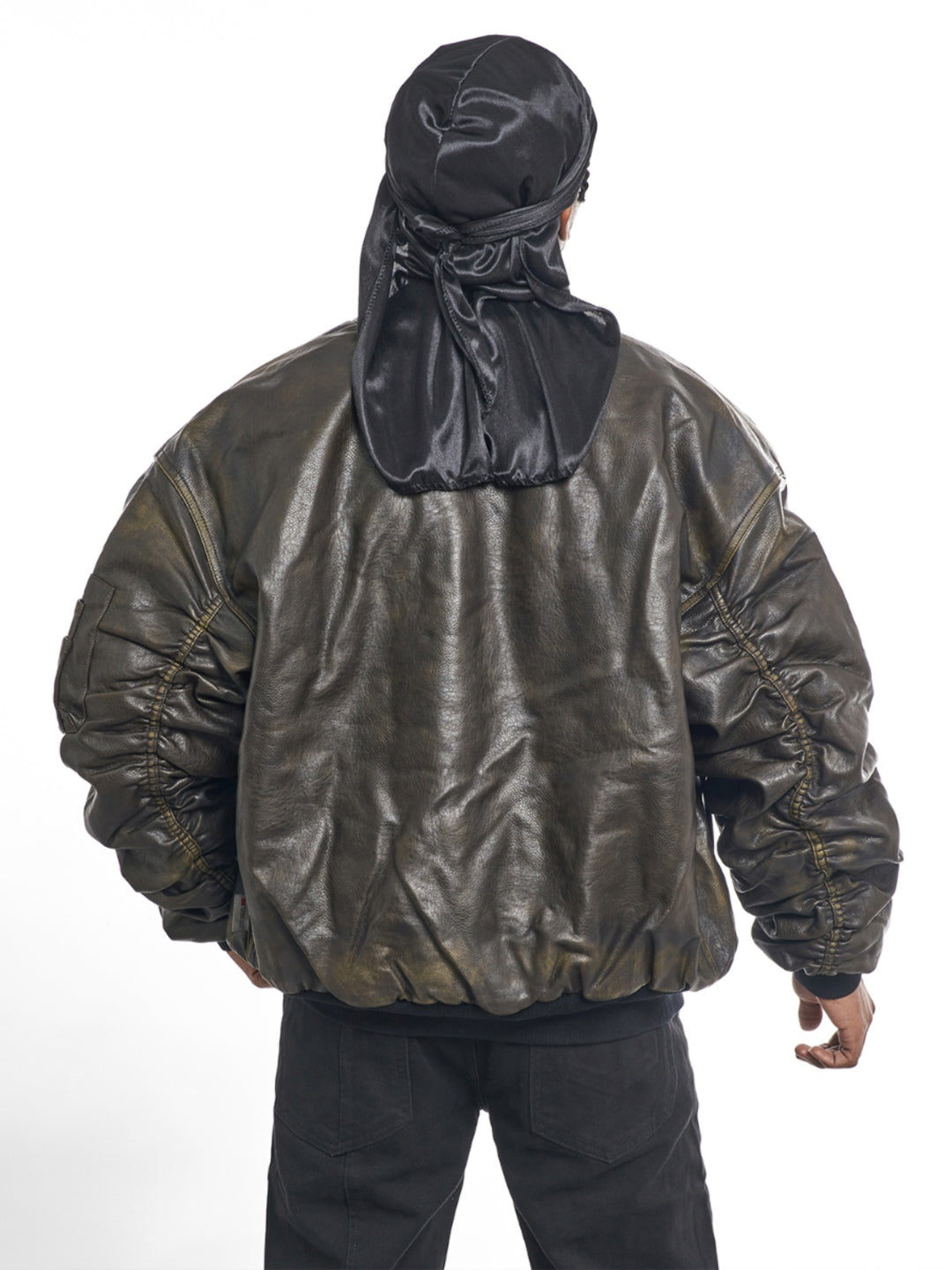 F3F Select Reversible PU Leather MA-1 Bomber Jacket | Face 3 Face