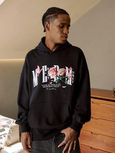 MEDM Rose Embroidered Hoodie | Face 3 Face