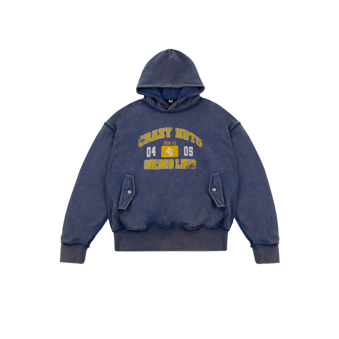 S45 Thread Destruction Washed Hoodie | Face 3 Face