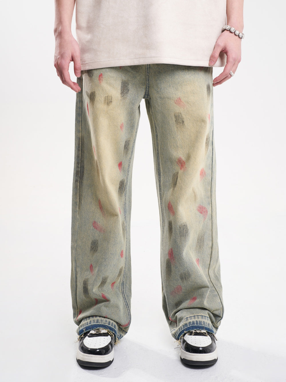 F3F Select Splash Ink Washed Jeans