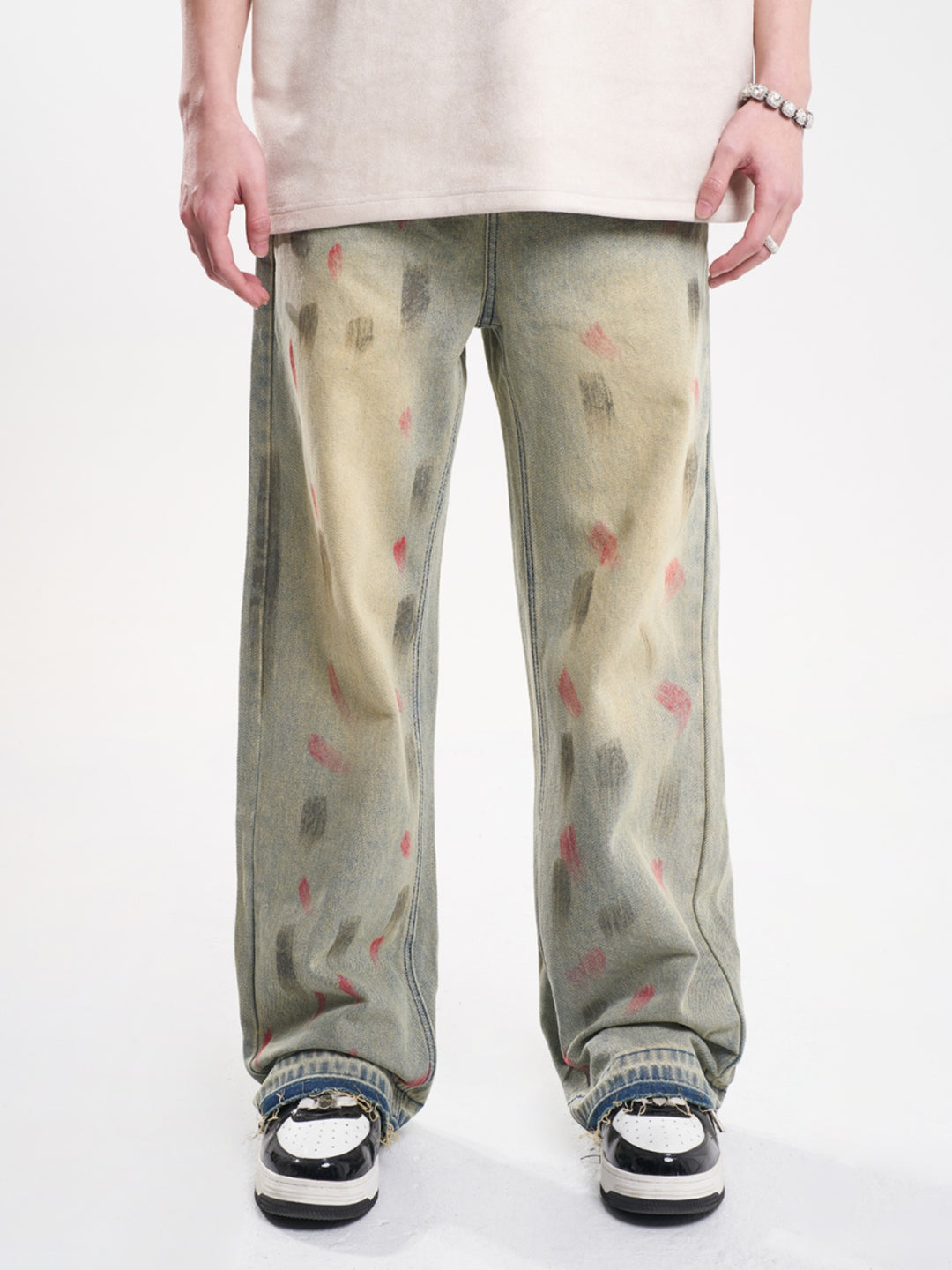 F3F Select Splash Ink Washed Jeans
