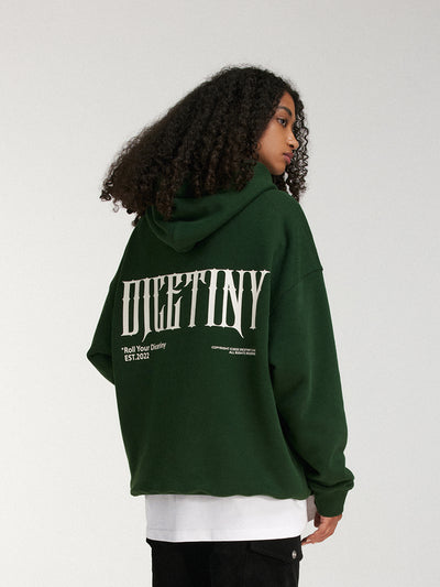 DICETINY Basic Back Logo Print Hoodie | Face 3 Face