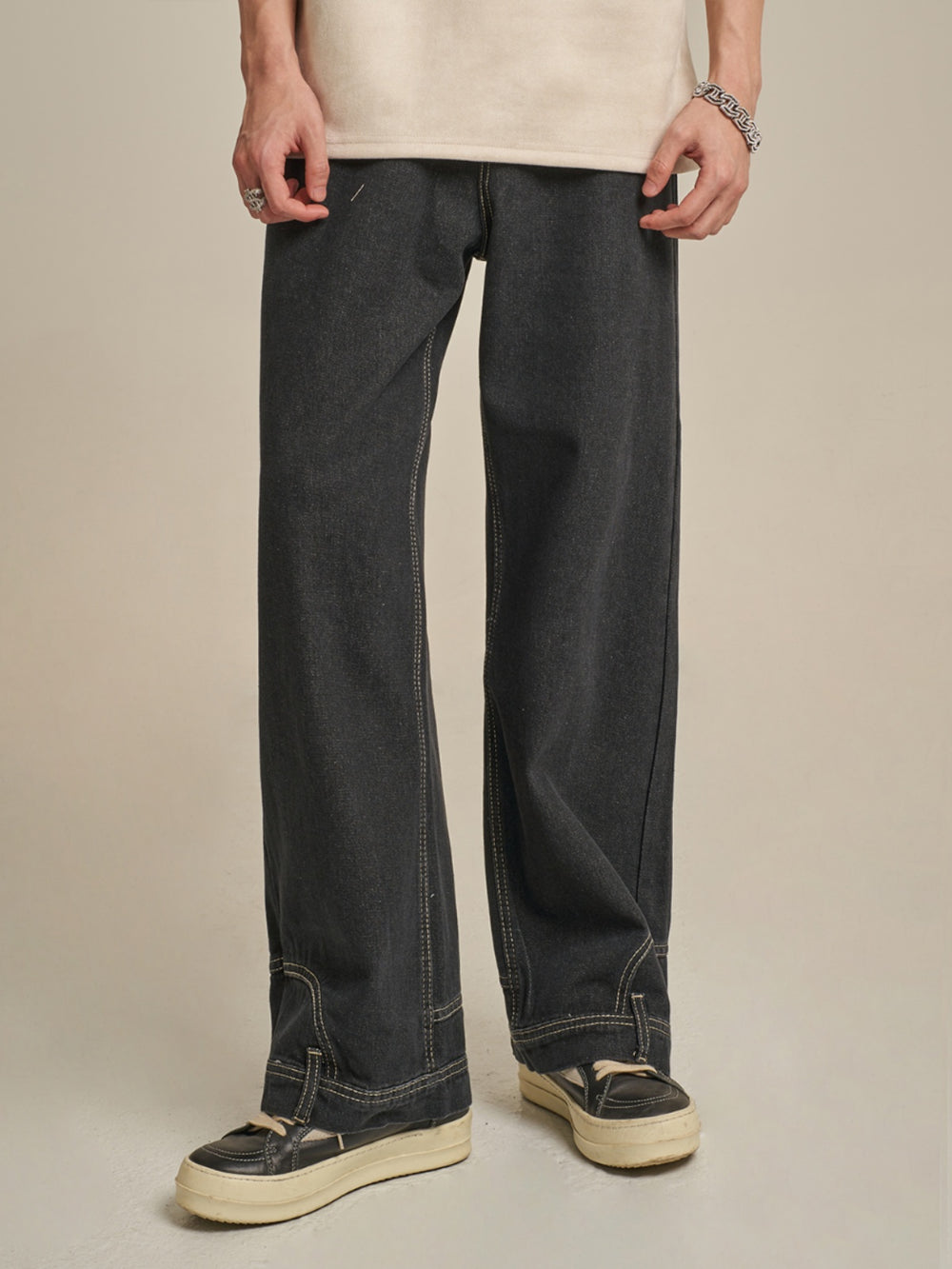 F3F Select Reverse Design Inverted Jeans