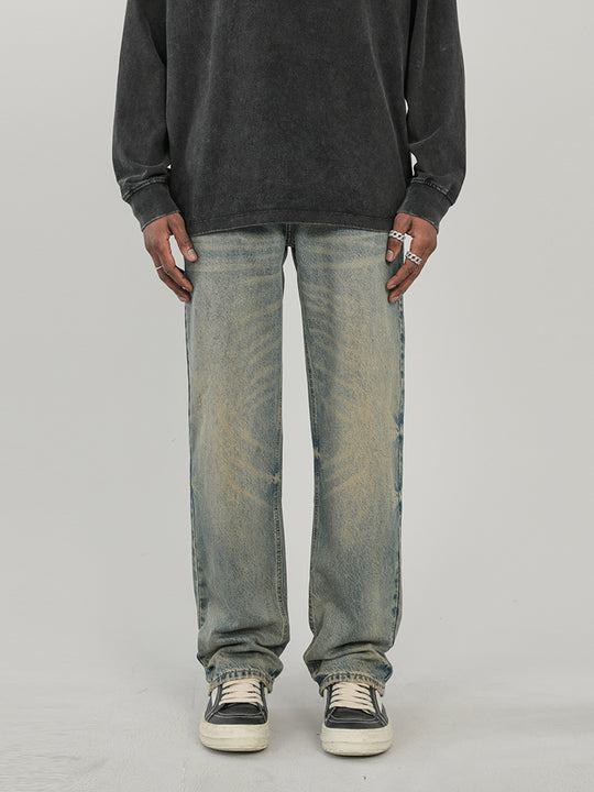 F3F Select Vintage Washed & Old Mud Dyed Blue Jeans