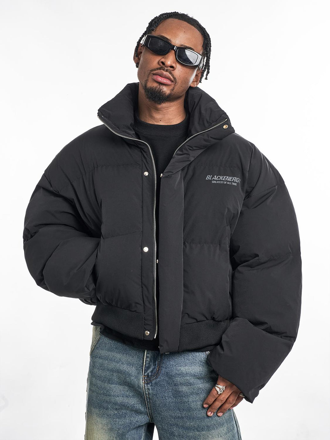 F3F Select Stand Up Collar Short Puffer Jacket | Face 3 Face