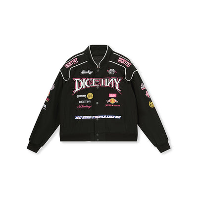 DICETINY Embroidered Racing Jacket | Face 3 Face