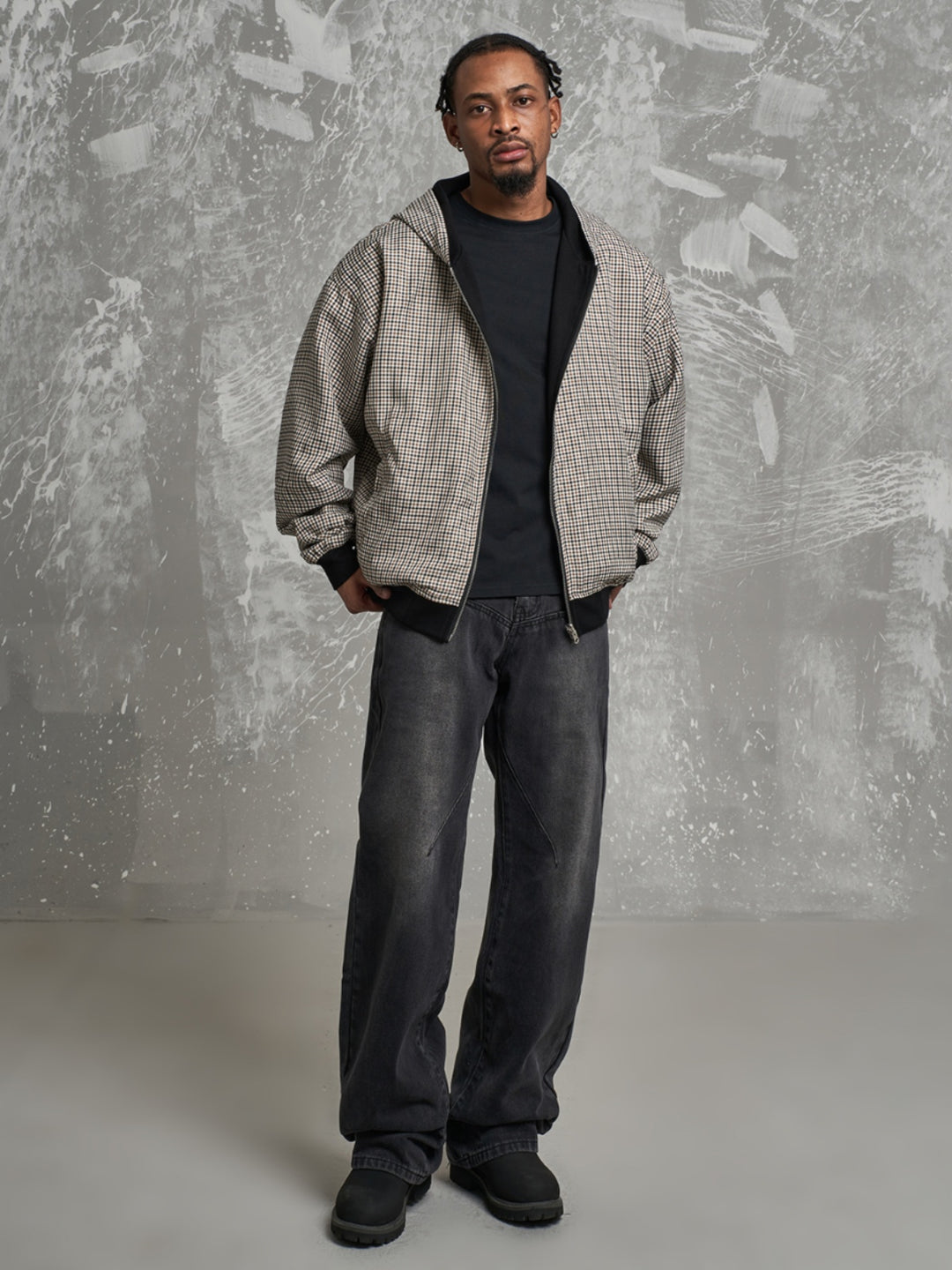 F3F Select Reversible Plaid Zip Up Hoodie | Face 3 Face