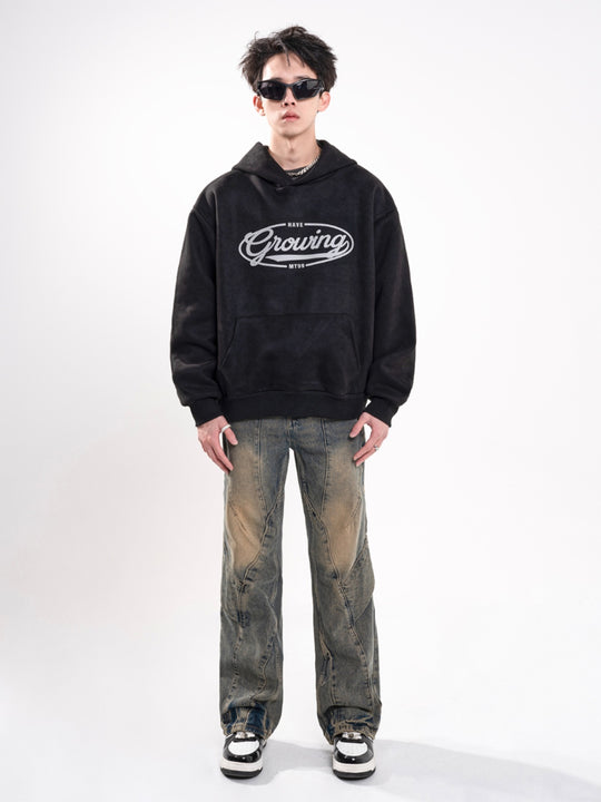 F3F Select Live Piece Splicing Mud Dyed Blue Jeans