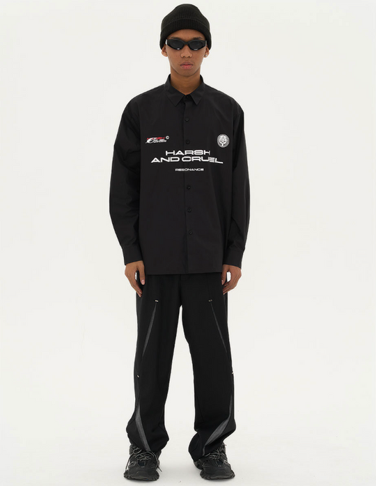 Harsh and Cruel Football Logo L/S Shirt