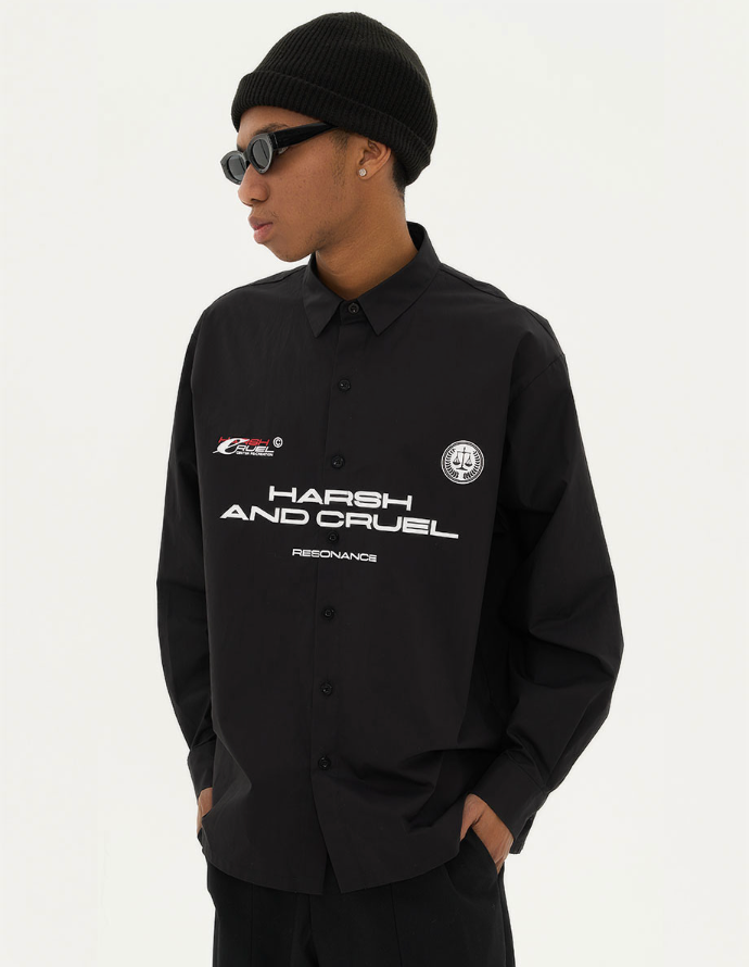 Harsh and Cruel Football Logo L/S Shirt