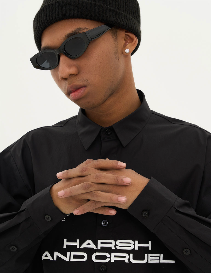 Harsh and Cruel Football Logo L/S Shirt