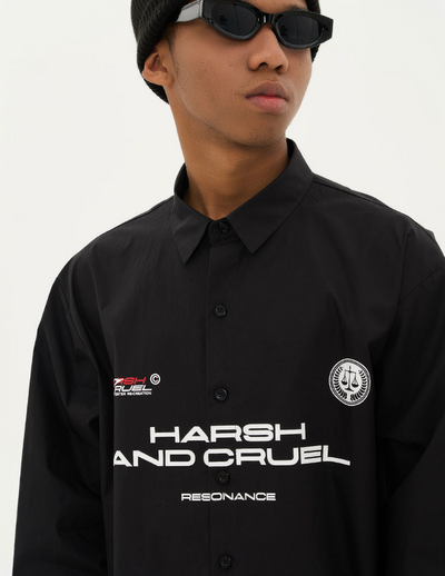 Harsh and Cruel Football Logo L/S Shirt