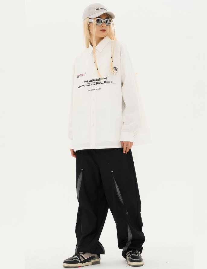 Harsh and Cruel Football Logo L/S Shirt