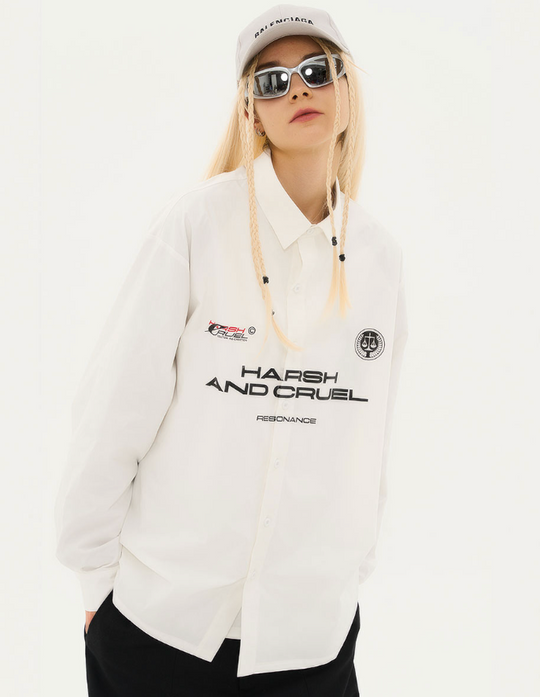 Harsh and Cruel Football Logo L/S Shirt