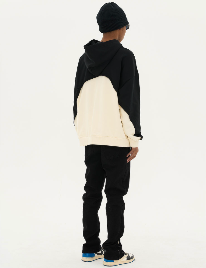 Harsh and Cruel Deconstructed Patchwork Hoodie