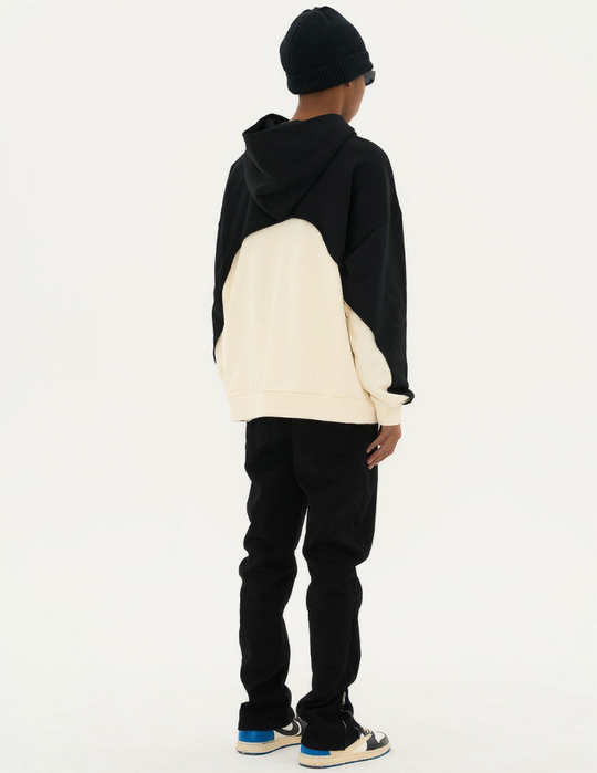 Harsh and Cruel Deconstructed Patchwork Hoodie